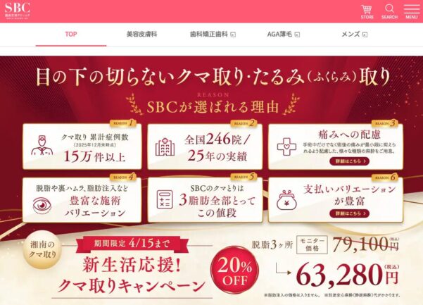 湘南美容クリニック_クマ取り