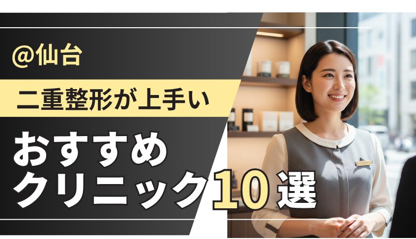 【2026最新版】仙台で二重整形が上手いおすすめクリニック10選｜名医・口コミ・料金を徹底比較